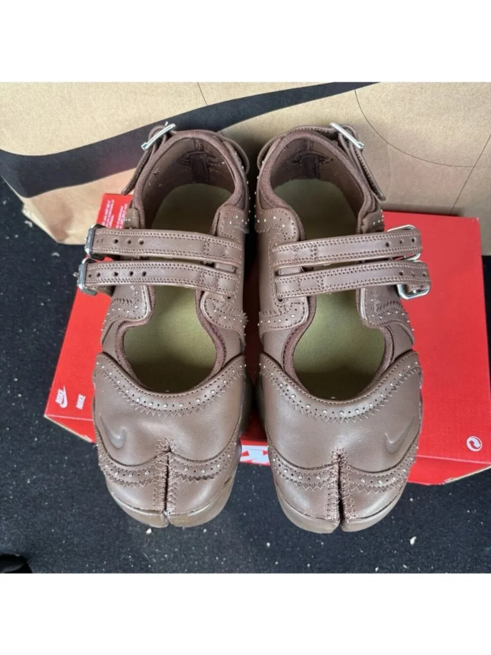NEW Nike Air Rift Mary Jane Shoes British Tan Brown IM7396-281 Women Size 6